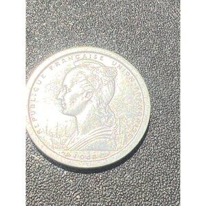 1948 French West Africa Cameroon 1 Franc Coin With Antelope Design